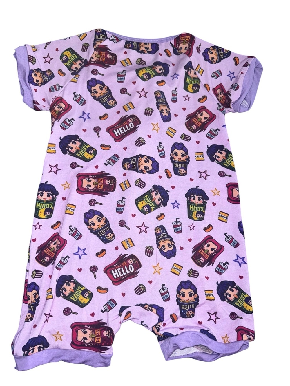 💜🎤 NWT K-Pop Bamboo Shorty Zippy | Size 12–18 Months 🎤💜 - Picture 2 of 4